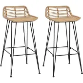 vidaXL Barstuhl 44 x 46 x 91 cm Stangenstahl Durchmesser, 10mm