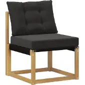 vidaXL Outdoor-Sofagarnitur mit Kissen 5 pcs Weiß und Schwarz