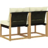 vidaXL 2 Stück Outdoor Mittelsofa