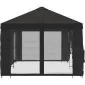 vidaXL Garten Pavillon mit Seitenwänden 6 x 3 m Anthrazit