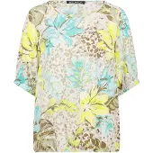 Betty Barclay Schlupfbluse mit Cut-Outs in Beige/Yellow | Gr.: 46