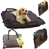 OEM Reisehundebett 3in1 Olivgrün Mittelgröße