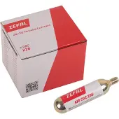 Zéfal Box mit 20 co2-Luftkartuschen mit Schrauben