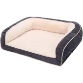OEM Orthopädisches Hundebett Mittelgrau 91x71x23cm Ei-Schaum