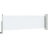vidaXL Seitenmarkise 80 x 300 cm 100% Polyester Eisen Stahl Rechteckig