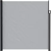 vidaXL Ausziehbares Seitenmarkise Grau 500 x 220 cm Polyester