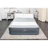 OEM Hochbett mit Kopfteile, bequem, grau, 90x60x29", USB-Ladegerät
