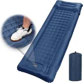 OEM Ultraleichtes Outdoor-Luftbett, blau, wasserdicht, mit Fußpumpe