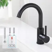 OEM Schwarze Badewannenarmatur 360 drehbarer Wasserhahn Einhebelmischbatterie