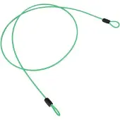 OEM Edelstahl Kabel mit Doppelschlaufe für Fahrrad und Roller, grün, rostfrei