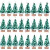 OEM Kleine künstliche Weihnachtsbäume mit Holzbasis grün