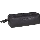 OEM Schwarzes Leder-Etui quadratisch für Herren und Damen