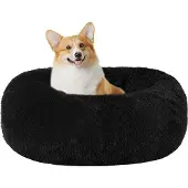 OEM Orthopädisches Hundebett, rund, 70cm, schwarz, waschbar