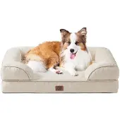 OEM Orthopädisches Hundebett, 104x69x15cm, Waschbar, Wasserdicht, Antirutsch, Beige