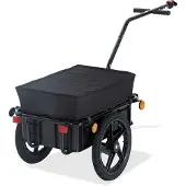 OEM Fahrradanhänger 40kg Kapazität Schwarz 144x59x80cm