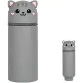 OEM Silikon Etui für Schule, weich, mit Reißverschluss, Katze