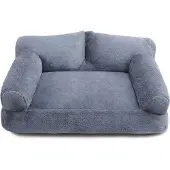 OEM Kleines Hundebett, weiches Katzenkissen, dunkelgrau, atmungsaktiv