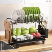 OEM Edelstahl-Spülbeckenaufsatz mit 2 Ebenen und Ablauf