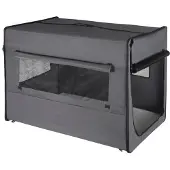 OEM Hundebank mit Kissen, grau, 90x59x67 cm, Auto