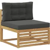 vidaXL Outdoor-Sofagarnitur 5 Stk. Weiß und Anthrazit Polyester