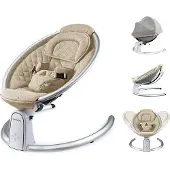 OEM Elektrische Babywippe mit Bluetooth, 5 Stufen, 60x70x55cm, Beige