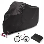 OEM Wasserdichter Fahrradanhänger 200x70x110cm, Schwarz, 210T Oxford Stoff