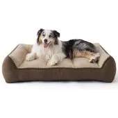 OEM Wasseraffes Hundebett 106x76cm, braun, weich, rutschfest