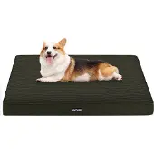 OEM Orthopädisches Hundebett 9cm dick Mittelgröße olivgrün