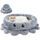 OEM Orthopädische Hundebett, 61 cm, Waschbar, Grau, für Kleine Hunde