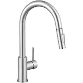 OEM Edelstahl-Küchenarmatur mit Auszug, 360° drehbar, Hochdruck