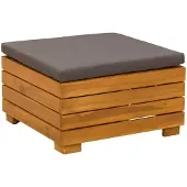 vidaXL Garten-Fußhocker Massivholz Akazie Braun