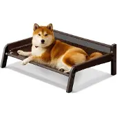 OEM Hundebett aus Mesh, braun, XL, für kleine bis große Hunde