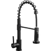 OEM Edelstahl schwarze ausziehbare Küchenarmatur
