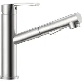 OEM Edelstahl-Küchenarmatur, 360° drehbar, Hochdruck, 2 Strahlarten