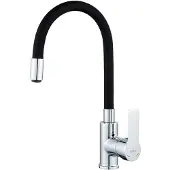 OEM Schwarze flexible Küchenarmatur 360° drehbar mit Wasserbelüfter