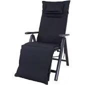 Sun Garden Auflage Relaxliege Toronto 90671-700 grau-weiß kariert 170x52x6,5 cm