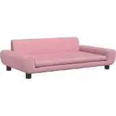 Syfax Hundebett Rosa 100x54x33 cm Samt