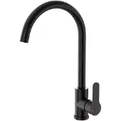 OEM Schwarze Edelstahl-Küchenarmatur, 360° Drehbar, Einhebelmischer, 257mm Auslaufhöhe