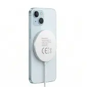 Avizar Mayaxess, Magnetisches 15W MagSafe Ladegerät für iPhone 15, Weiß