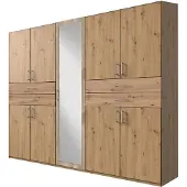 Wimex Kleiderschrank Taiga Drehtürenschrank 225x58x210cm Eiche Artisan Eiche Sägerau (18920)