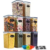 OEM Luftdichte Behälter Set, 10 Stück, 1,5 l, BPA-frei, für Trockengut