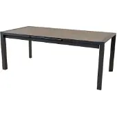 Lesli Living - Gartentisch Lagos - Grau - 200/260x96cm