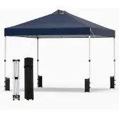 Northix 3 x 3 m blauer Faltpavillon mit Sandsäcken und Heringen