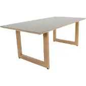 Lesli Living - Gartentisch Espinar - Grau - 200x90x75cm