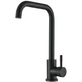OEM Schwarze Küchenarmatur Edelstahl 360° Drehmischer