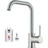 OEM Drehbare Edelstahl-Küchenarmatur, 360°, ausziehbar, für Boiler, verchromt