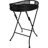 Lesli Living - Gartentisch Levi - Schwarz - 55x38x62cm