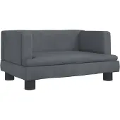 Syfax Hundebett Dunkelgrau 60x40x30 cm Samt