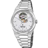 Festina Armbanduhr Automatic Rivé Swiss Made Silver