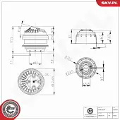 ESEN SKV Lagerung, Motor 75SKV419